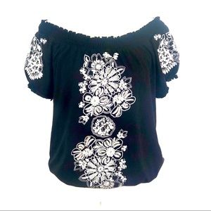 INC Embroidered Top